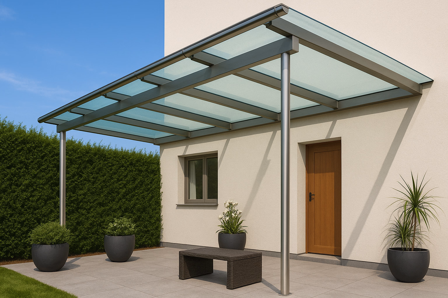 Стеклянные навесы