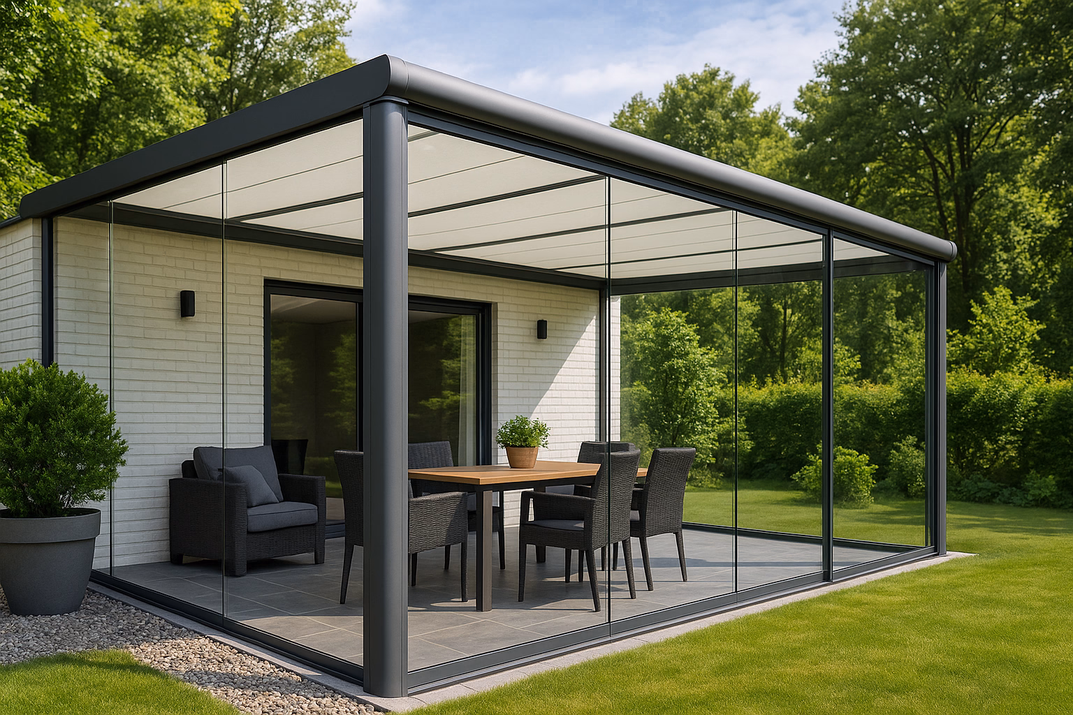 Остекление террасы